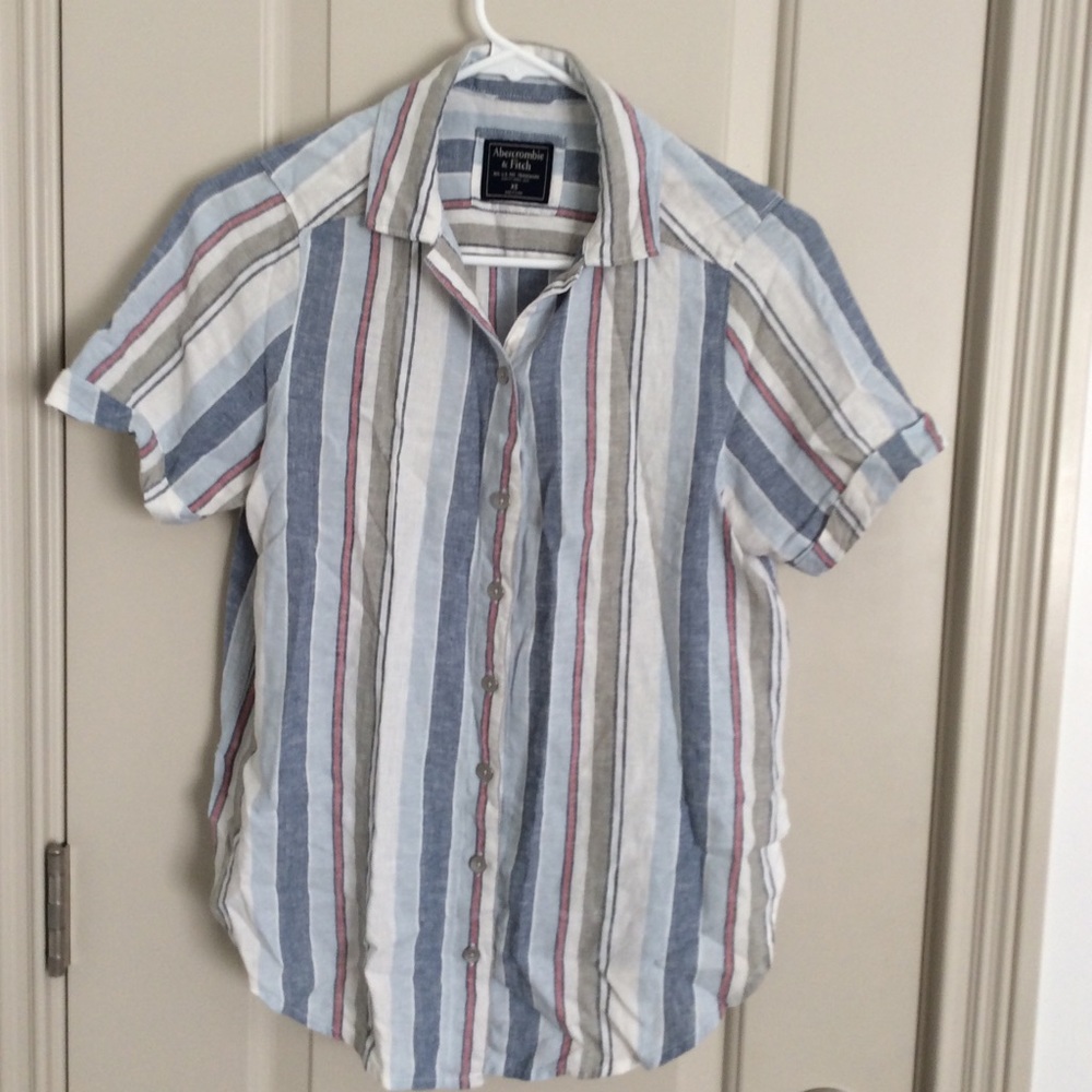 Abercrombie and Fitch Striped Button Down
